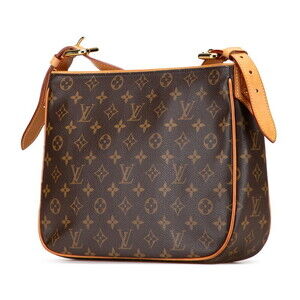 Louis Vuitton Hudson Leather Brown Monogram Bag Shoulder